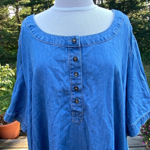 4x (30/32) Liz & Me Jean Tunic / Top / Dress - Picture 2 of 11